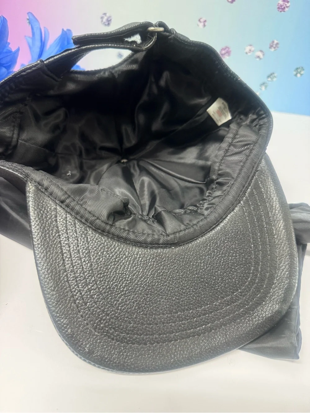 🇮🇹$440 BOLONGARO ITALY DESIGNER LEATHER HAT
